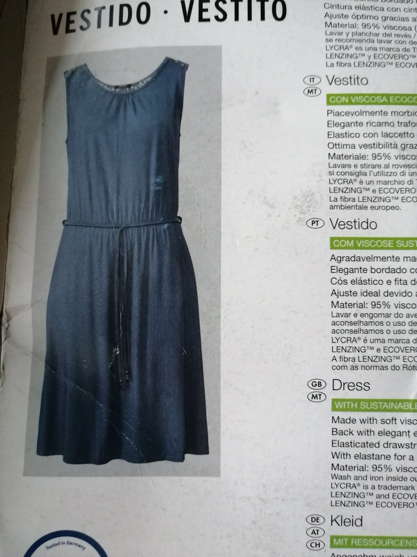 ,,ESMARA" kasdieninė trikotažinė suknutė (36-40 dydis).