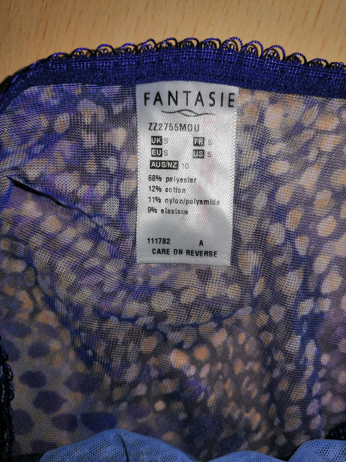 ,,FANTASIE" kelnaitės indigo spalvos (S dydis).