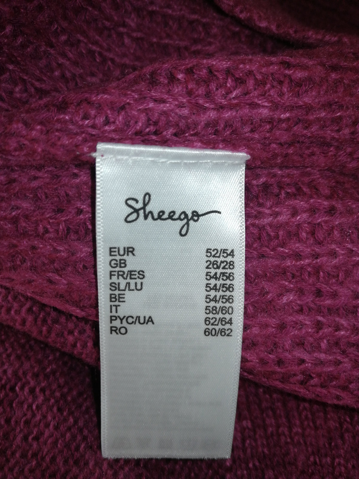 ,,Sheego" šiltas, minkštas kardiganas (52-54 dydis).