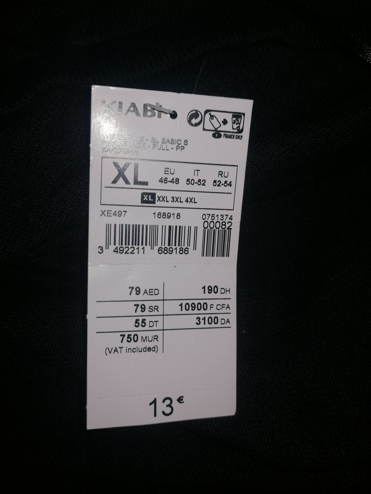 ,,KIABI" nestoras, megztas kardiganas (46-48 dydis).