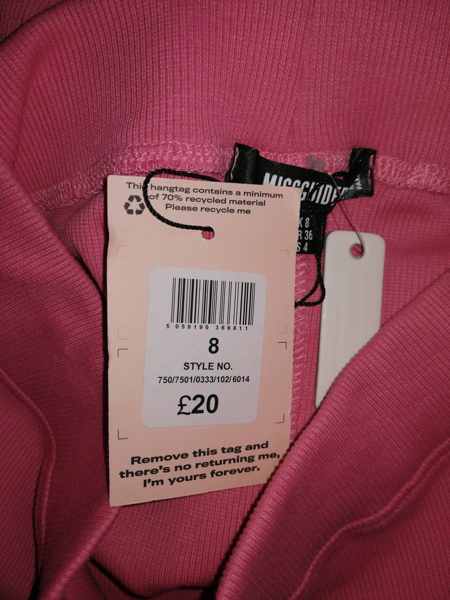 ,,MISSGUIDED" trikotažo, tamprus šortukai (8 dydis).