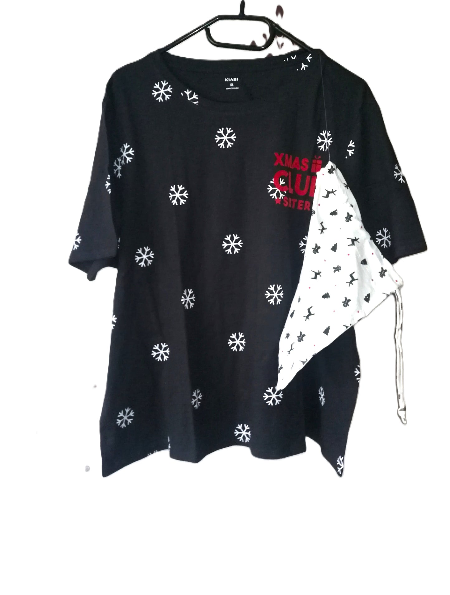 ,,Kiabi" medvilniniai marškinėliai kartu medvilninis maišelis.