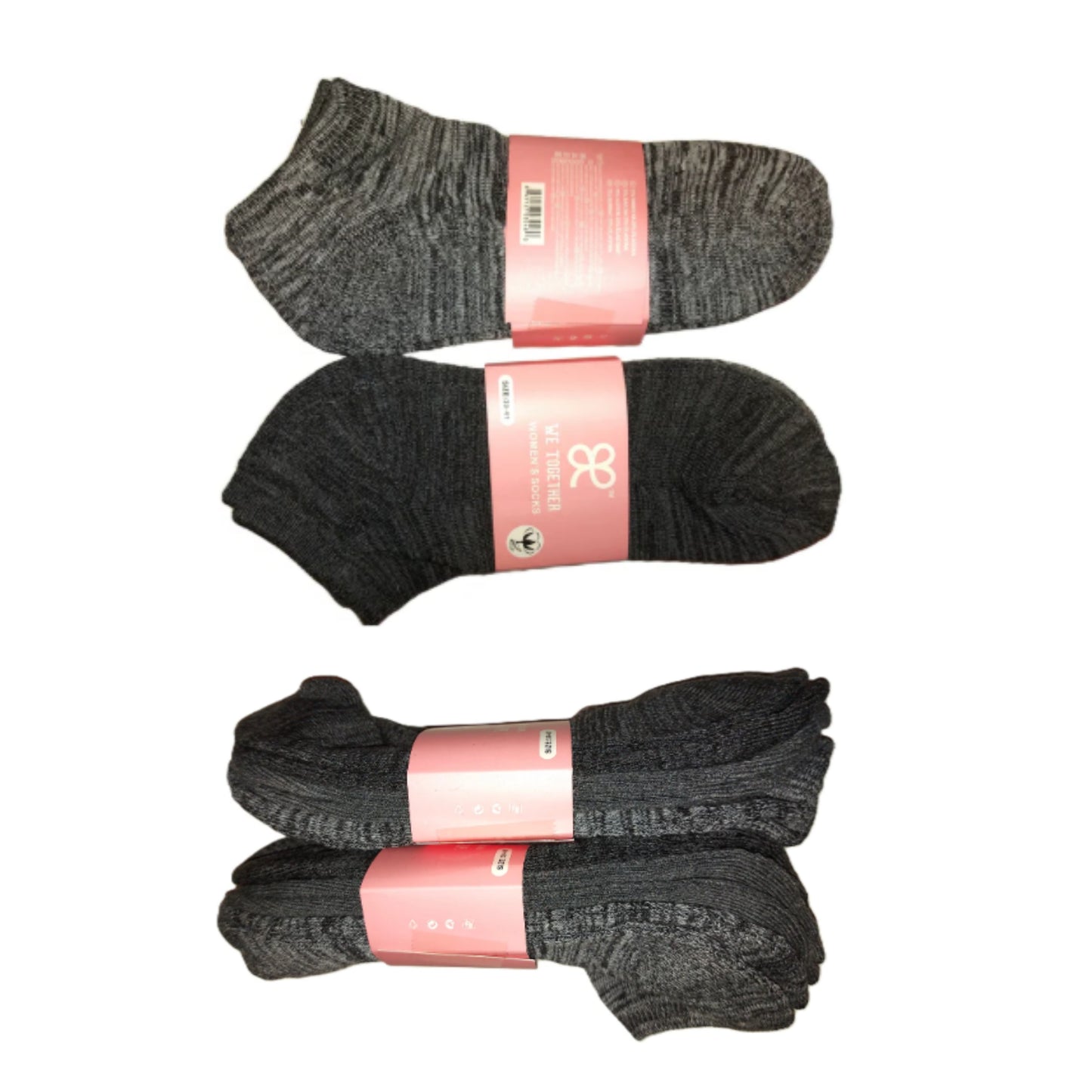 ,,WE TOGETHER" minkštos kojinės su storesniu minkštu padu (39-41 dydis).