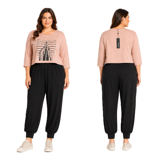 ,,Signature" trikotažinės, plačios kelnės (XL-XXL dydis).