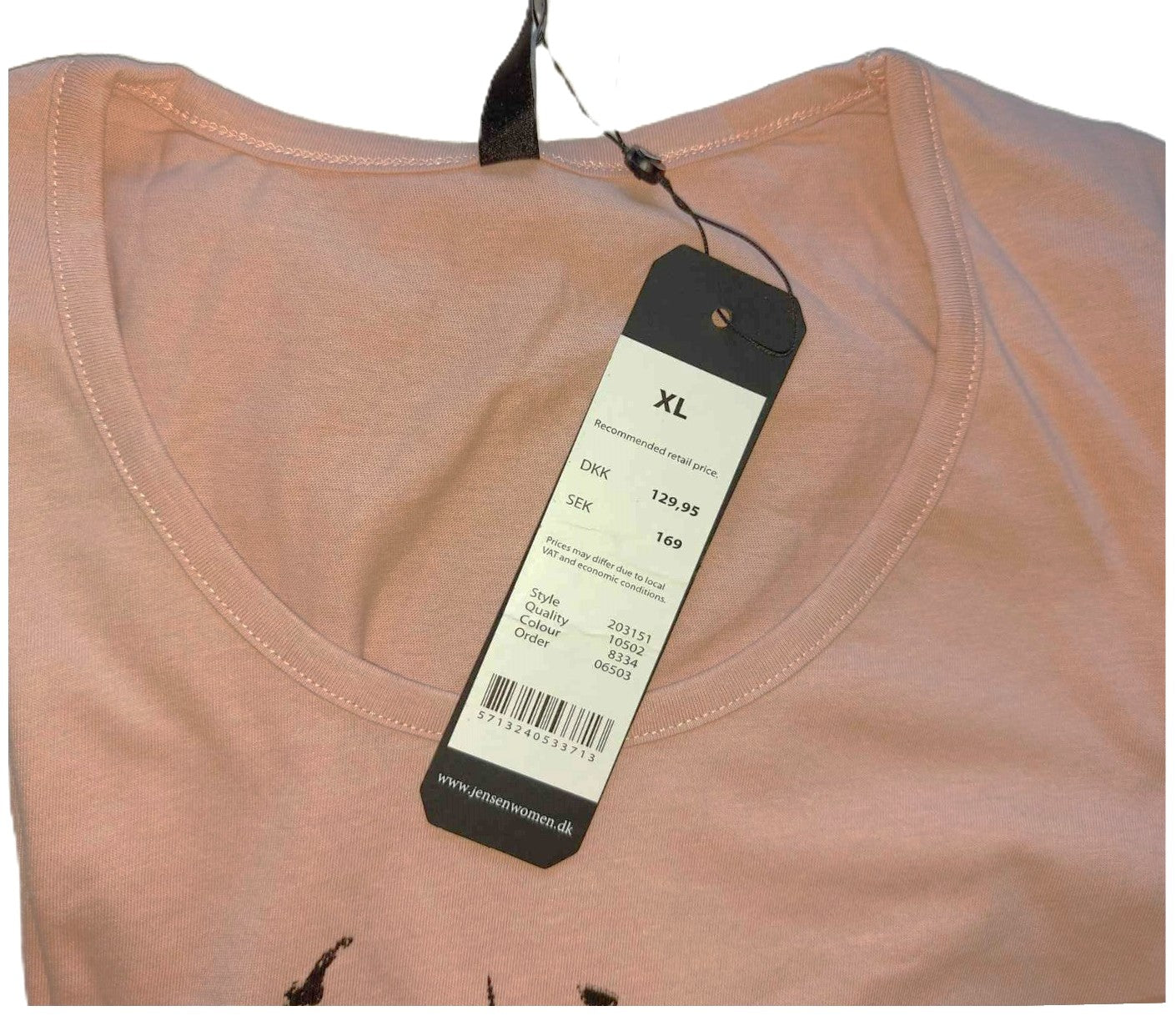,,JENSEN" trikotažinė, medvilninė palaidinė (XL-3XL).