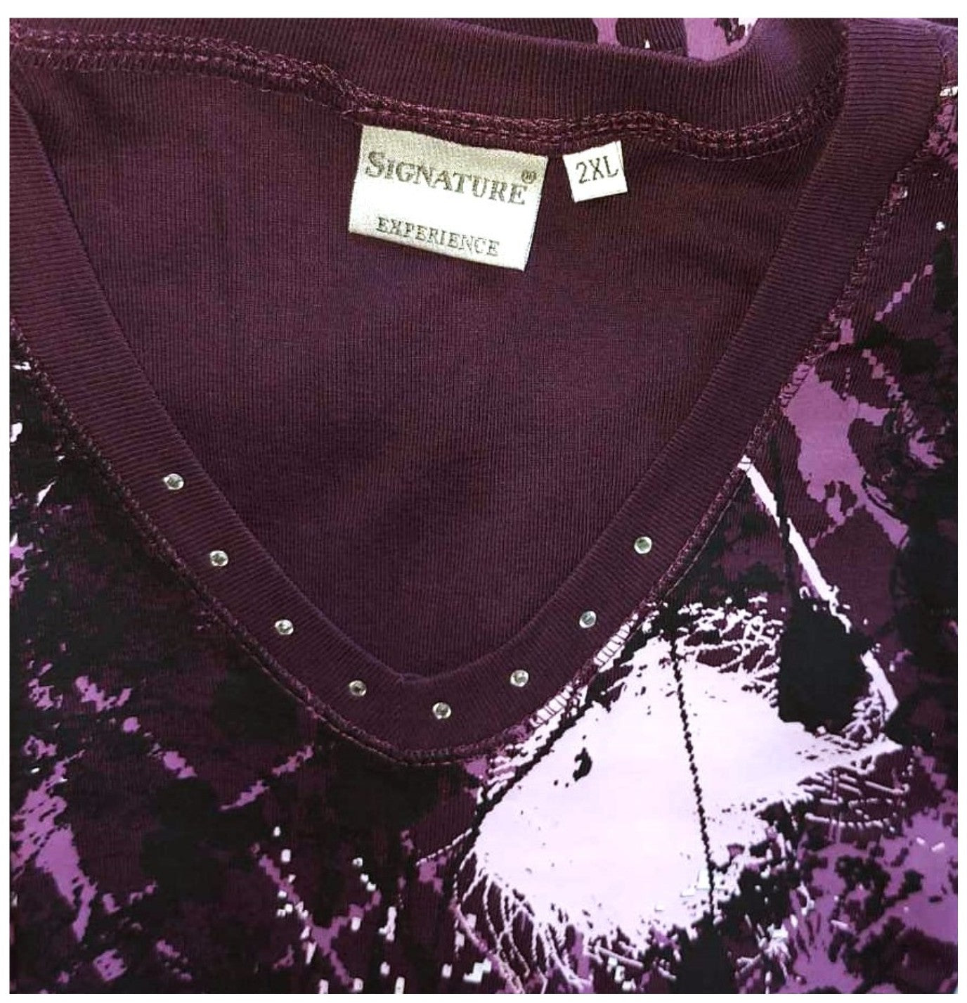 ,,Signature" storesnio trikotažo medvilninė palaidinė (2XL-3XL).
