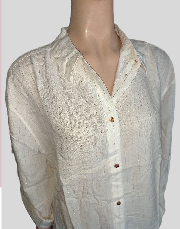 ,,Jensen" ilgi marškiniai su blizgiomis, aukso spalvos, juostomis (L-2XL)