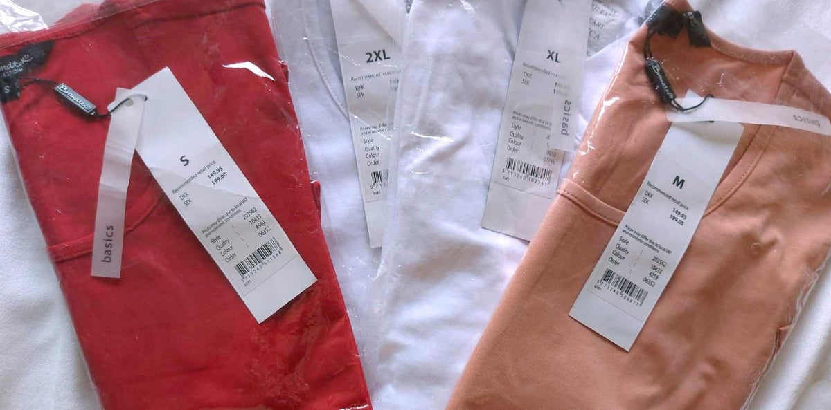 ,,Brandtex" trikotažiniai, medvilniniai marškinėliai (S-3XL dydis).