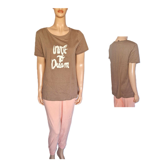 ,,Era & Me" medvilnininė, trikotažinė, dviejų dalių pižama (S-2XL).