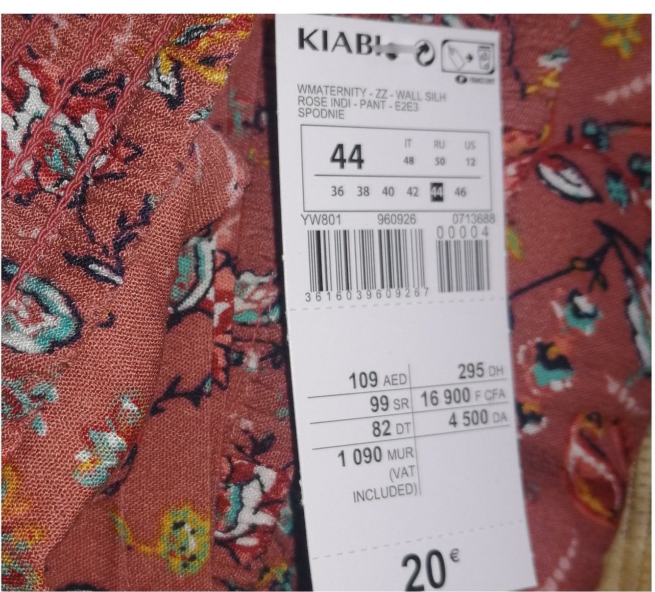 ,,KIABI" viskozinės kelnės (44 dydis).