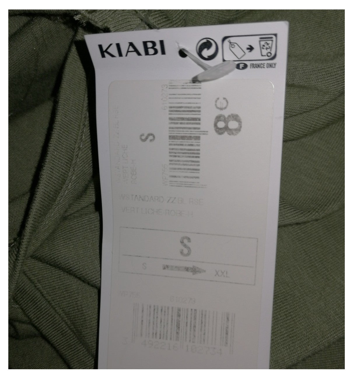 ,,KIABI" kasdieninė, medvilninė, trikotažinė suknutė (S dydis).