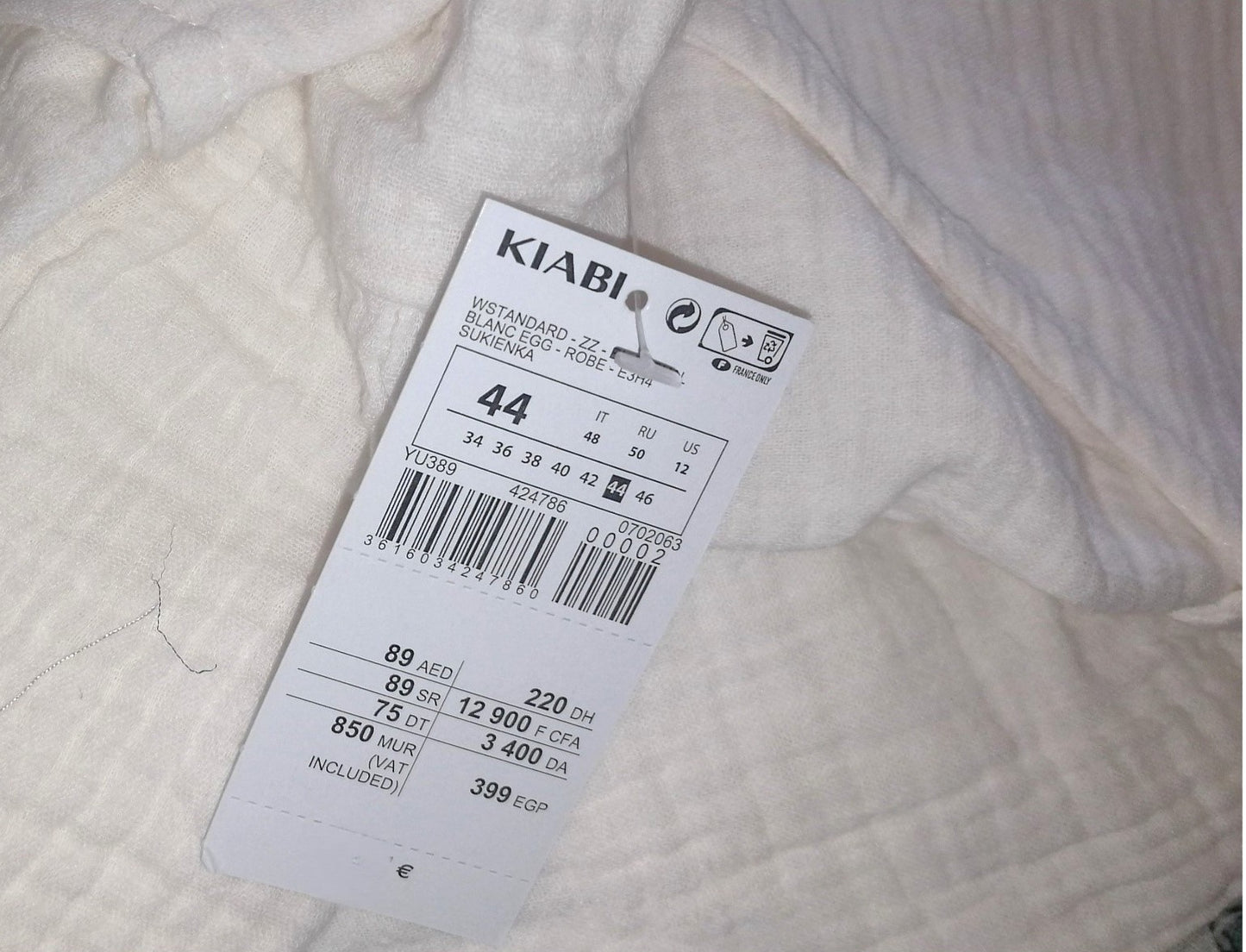 ,,KIABI" muslino medvilnės suknutė (44 dydis).