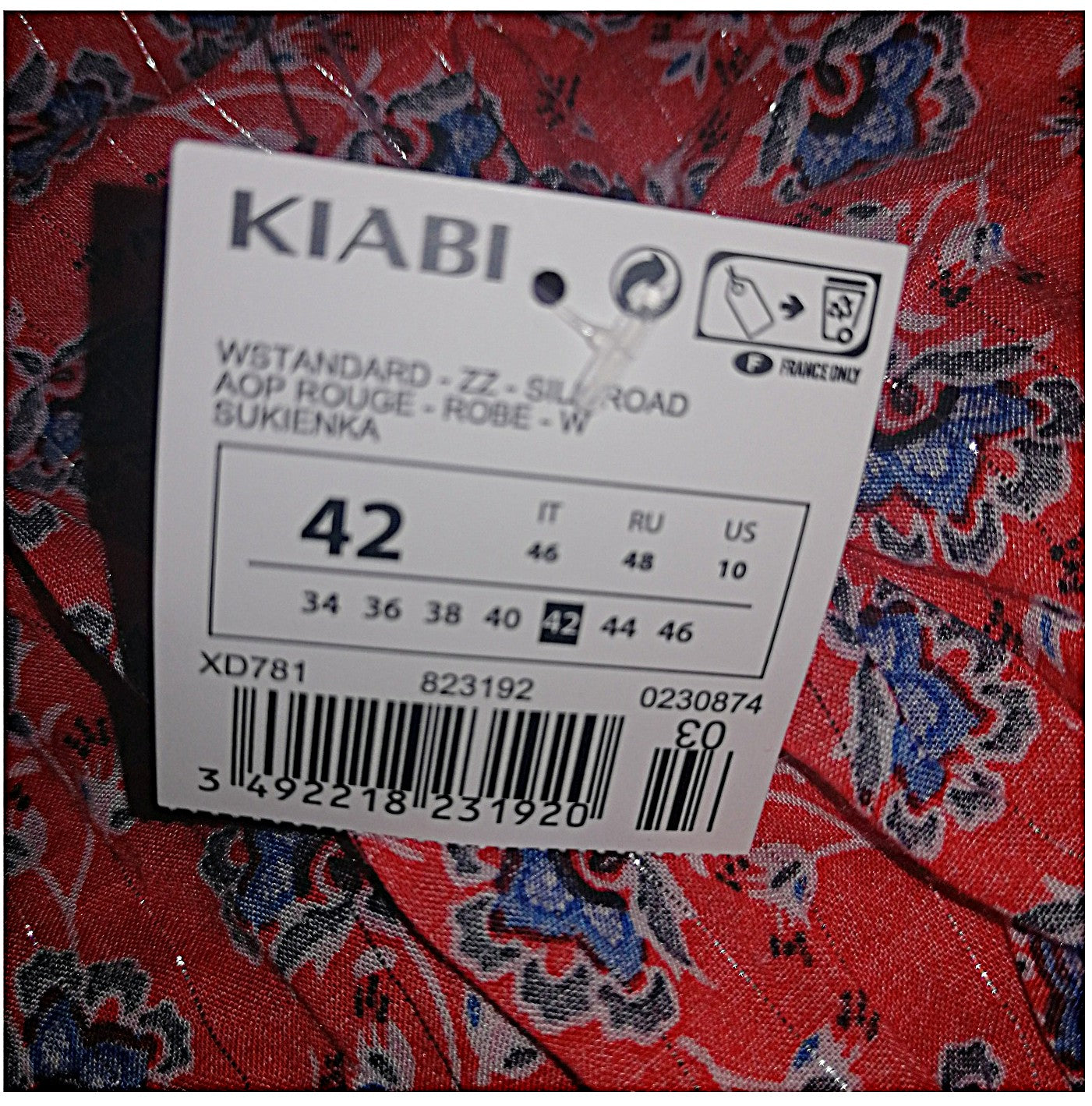 ,,KIABI" labai lengva, ilga, viskozinė suknutė (42 dydis).