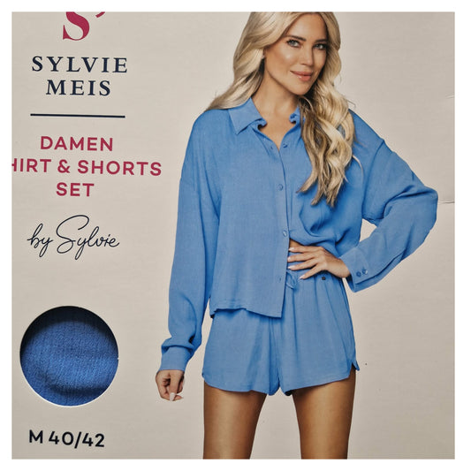 ,,Sylvie Meis" viskozinių marškinių ir šortų komplektas (34-42 dydis).