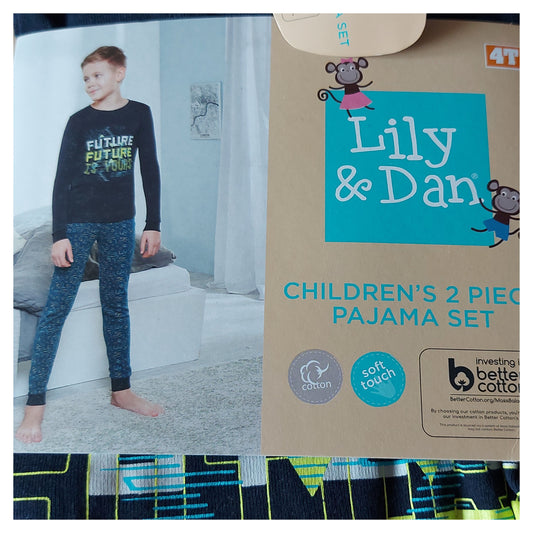 ,,Lily&Dan" medvilninė pižamytė (96-104 ūgiui).