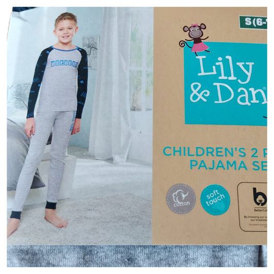 ,,Lily&Dan" medvilninė pižamytė (114-124 ūgiui).
