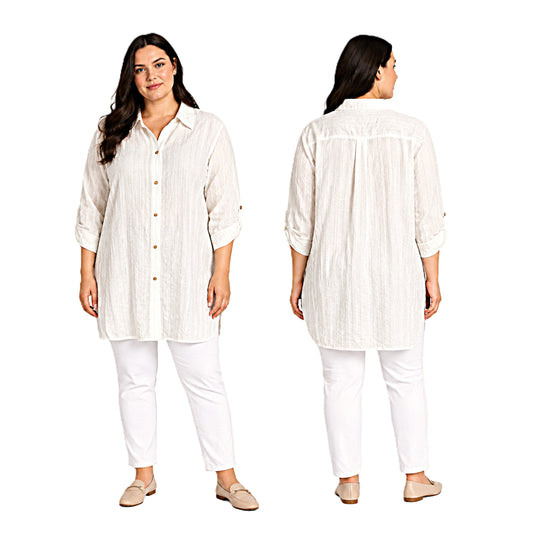 ,,Jensen" ilgi marškiniai su blizgiomis, aukso spalvos, juostomis (L-2XL)