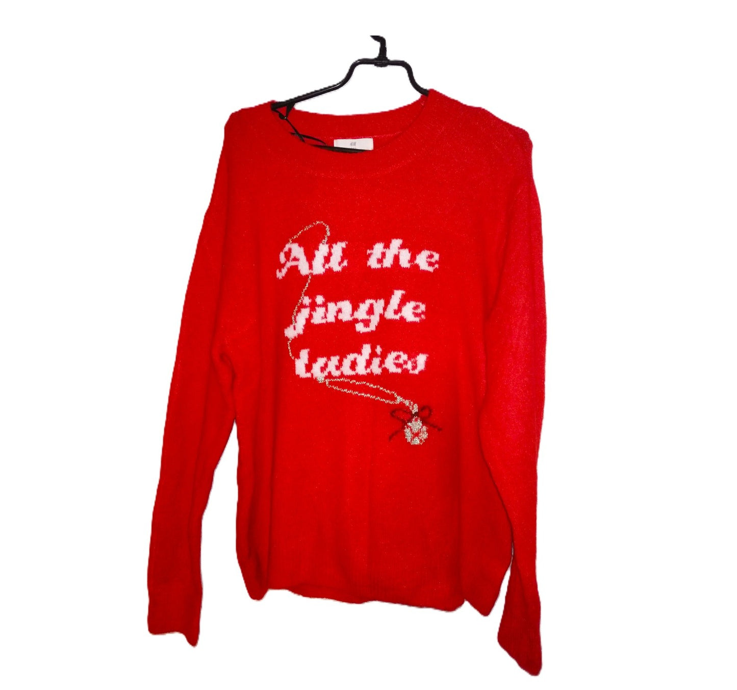 ,,H&M" kalėdinis megztukas su blizgiu.