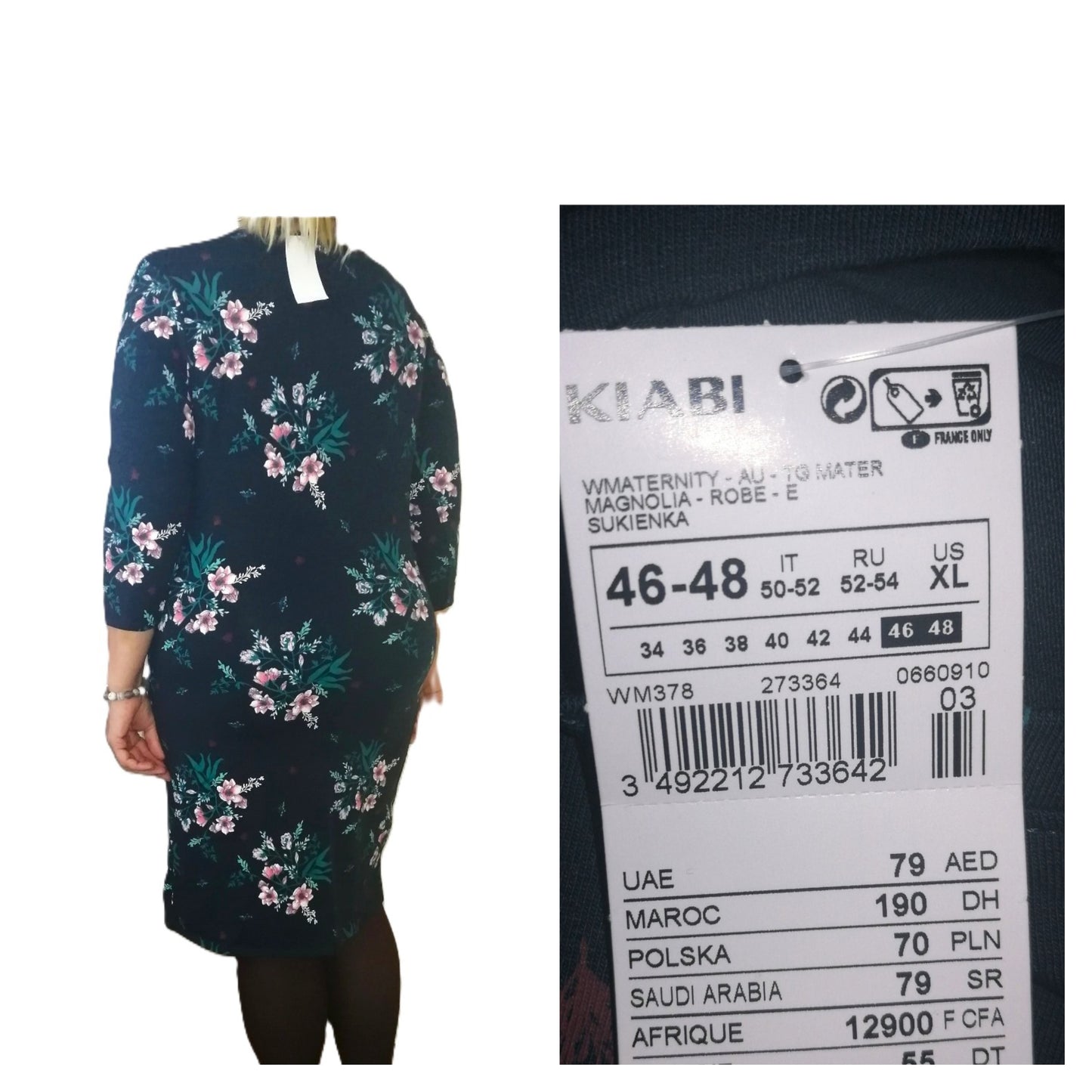 ,,KIABI" trikotažinė suknutė (48 dydis).