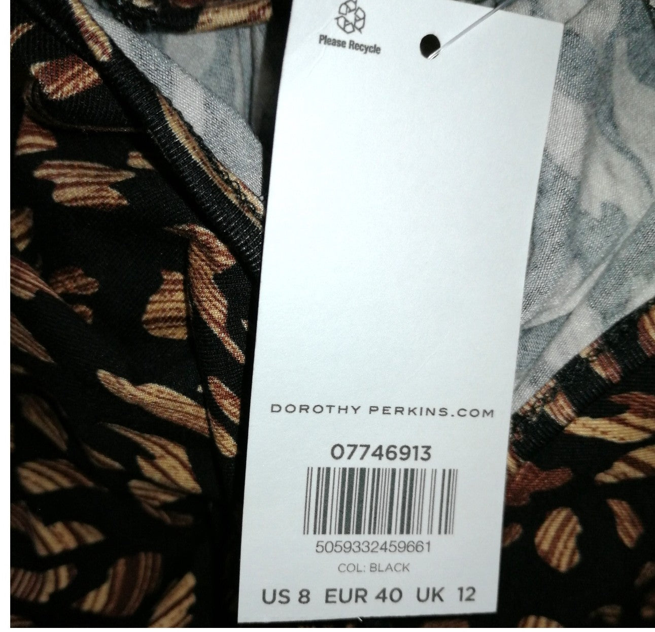 ,,DOROTHY PERKINS" kokybiška, trikotažinė suknutė (40 dydis).