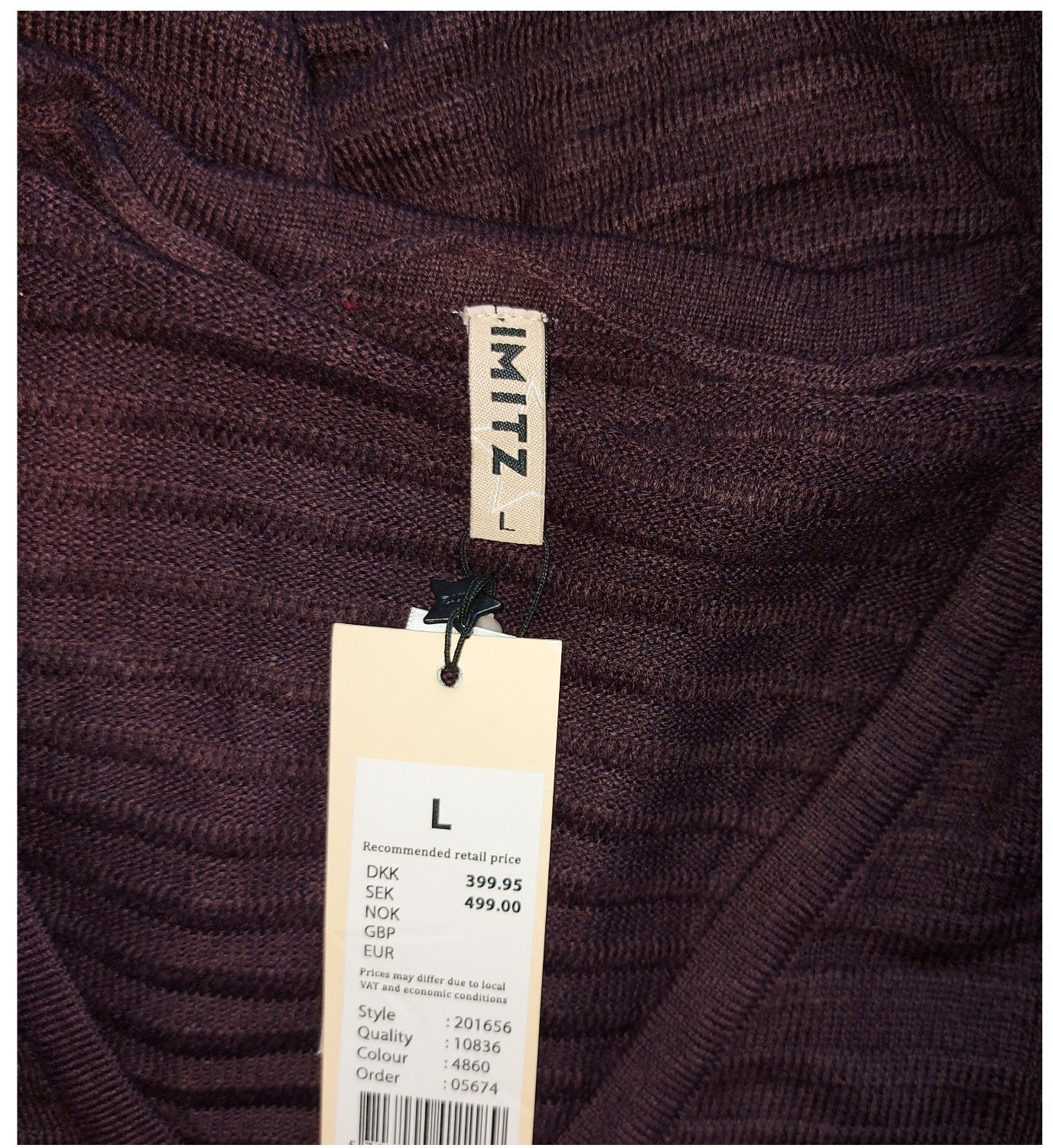 ,,IMITZ" ilgas, užsegamas megztukas (L-XL dydis).
