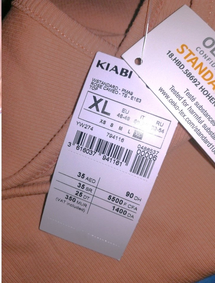 ,,KIABI" medvilniniai marškinėliai (46-48 dydis).