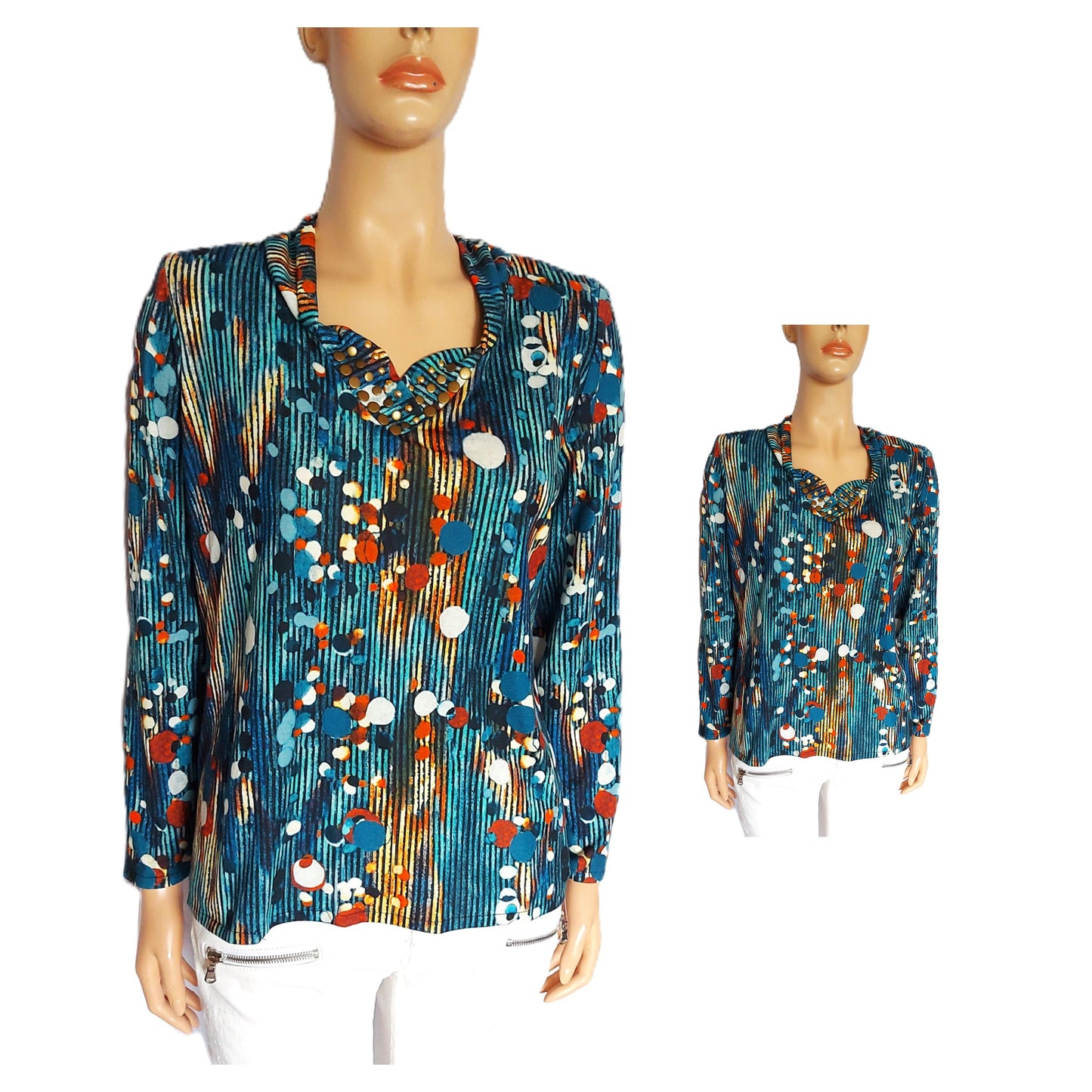 ,,OLGA SANTONI" kokybiška palaidinė (XL-4XL).
