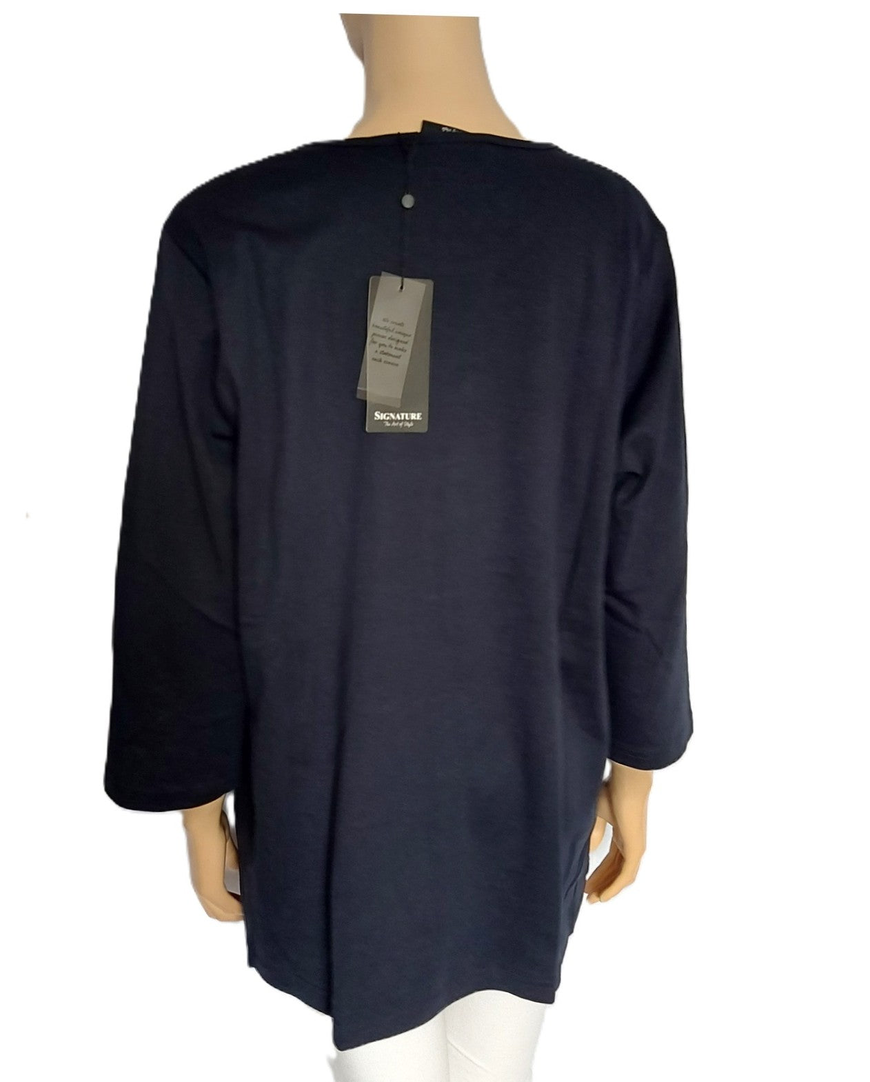 ,,Signature" trikotažiniai, medvilniniai marškinėliai (3XL-5XL).