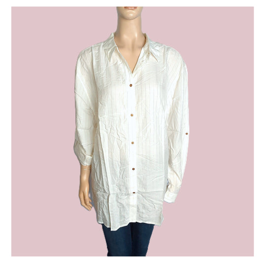 ,,Jensen" ilgi marškiniai su blizgiomis, aukso spalvos, juostomis (L-2XL)