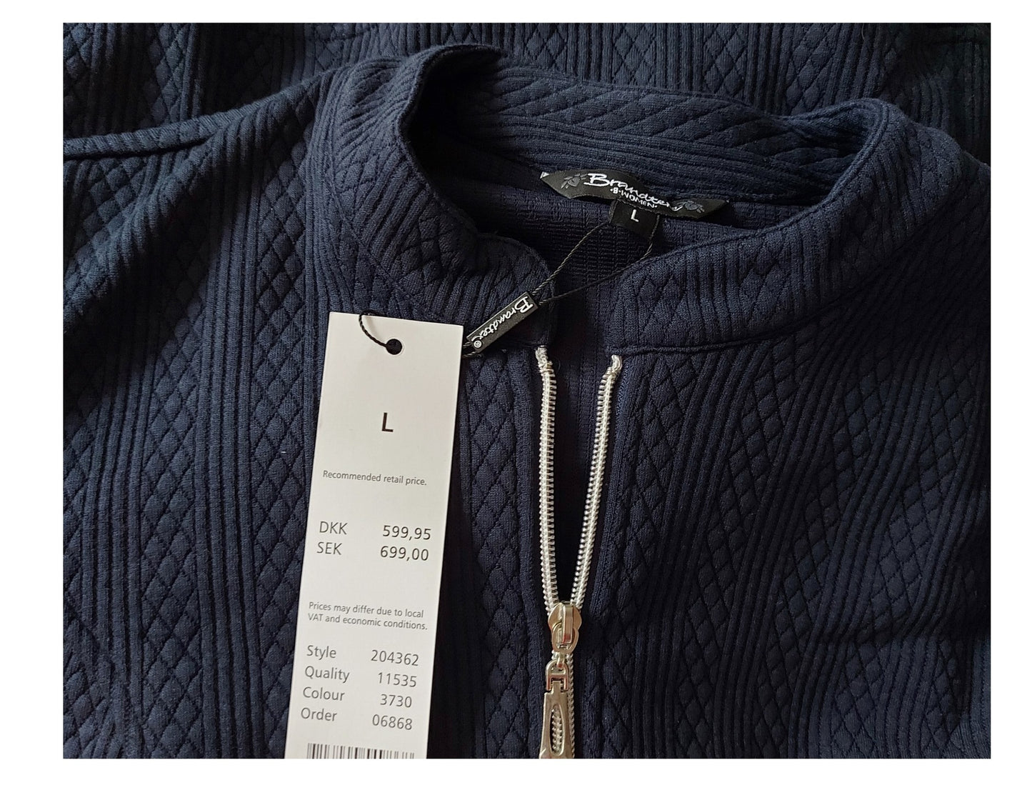 ,,Brandtex" dailios medžiagos džemperinis švarkelis (M-XL).