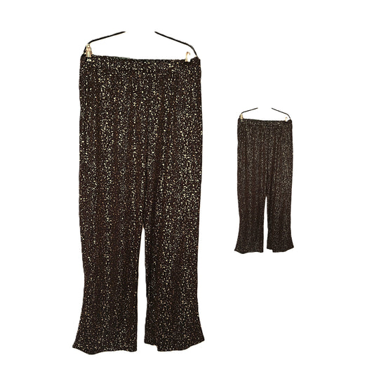 ,,ONLY" puošnios, plačios, tamprios kelnės su blizgiu (50-52 dydžio).