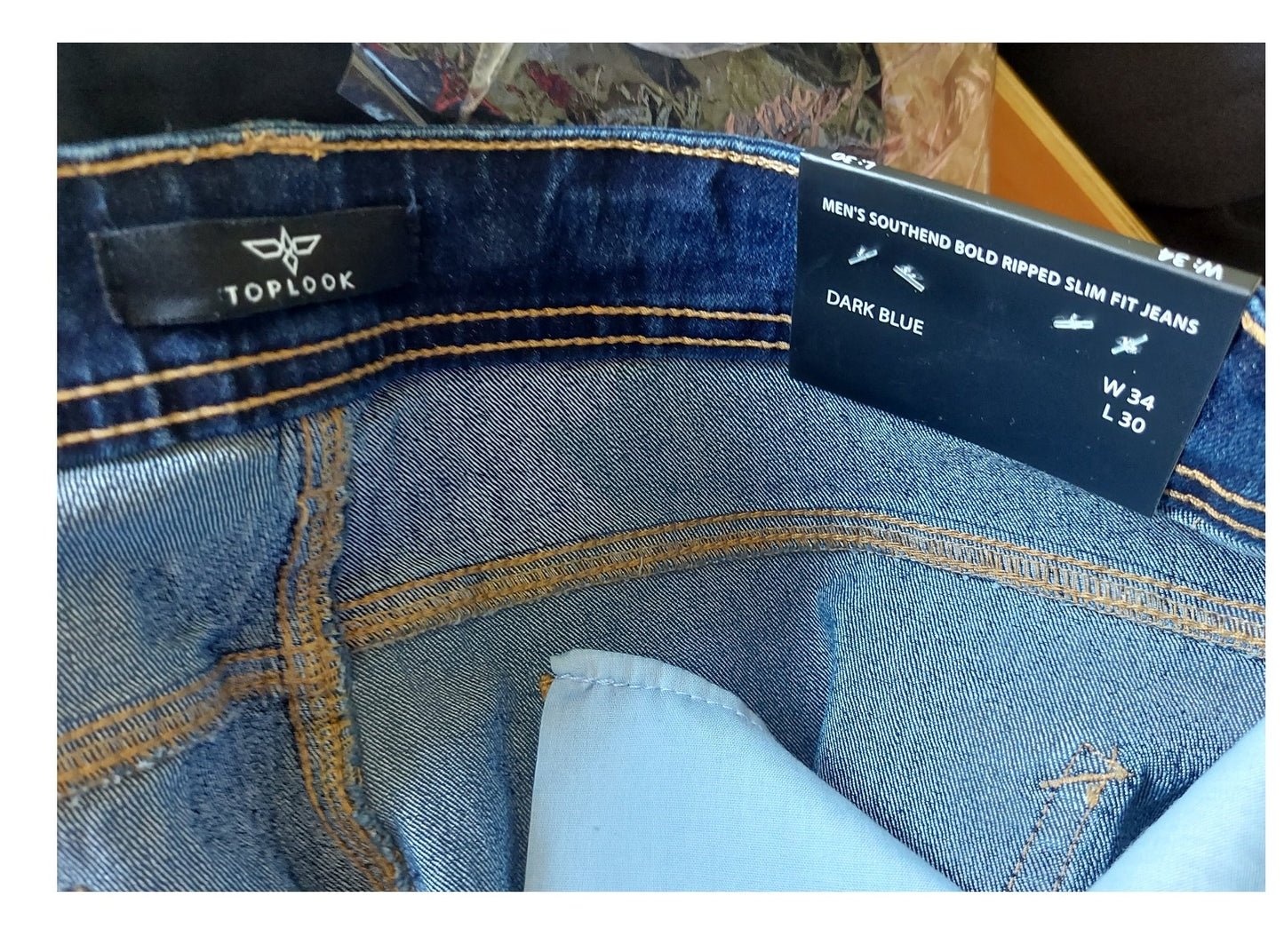 ,,TOPLOOK" Slim fit stiliaus džinsai (W34-L30).