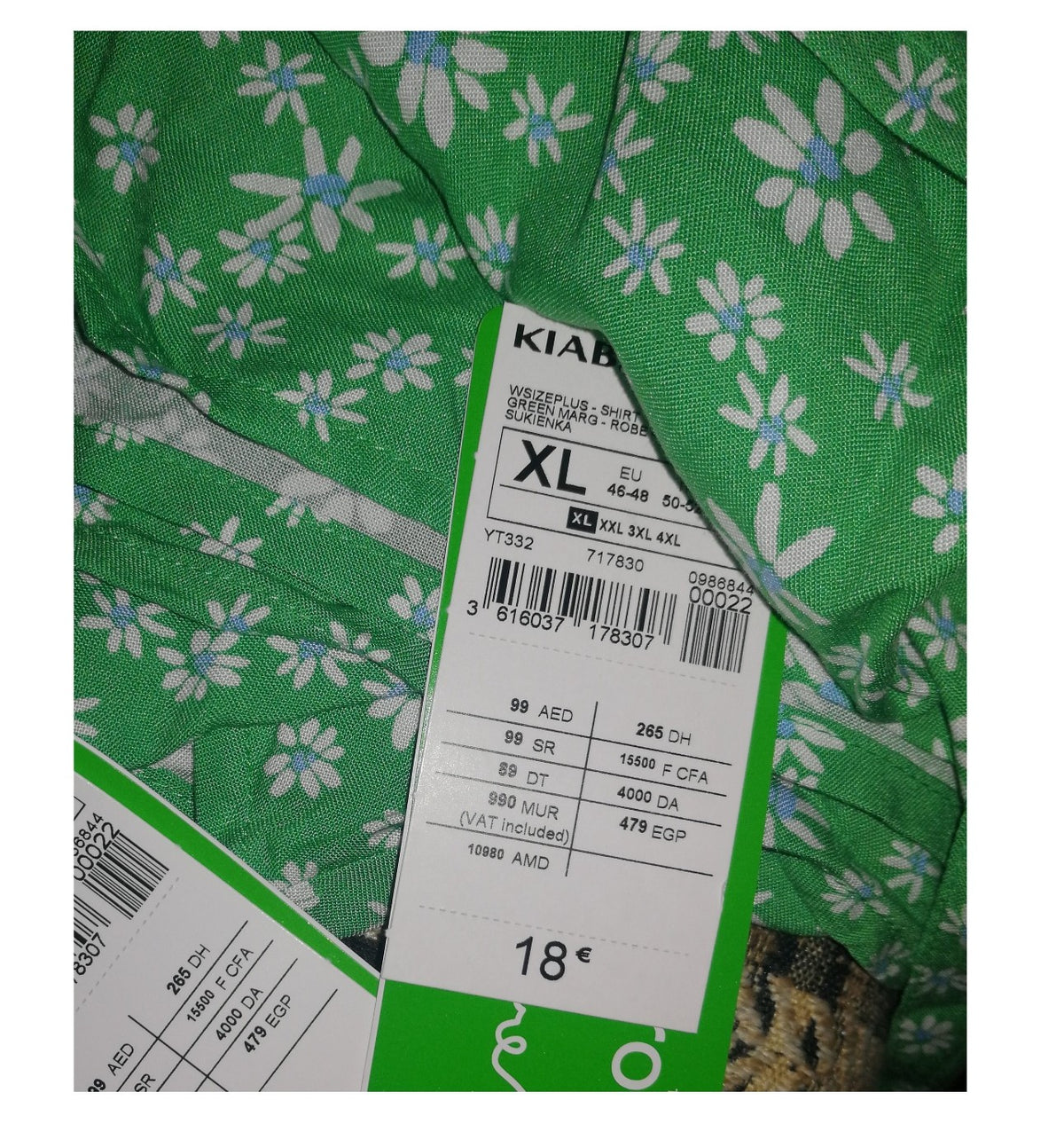 ,,KIABI" lengva viskozinė suknutė (46-60 dydžio).