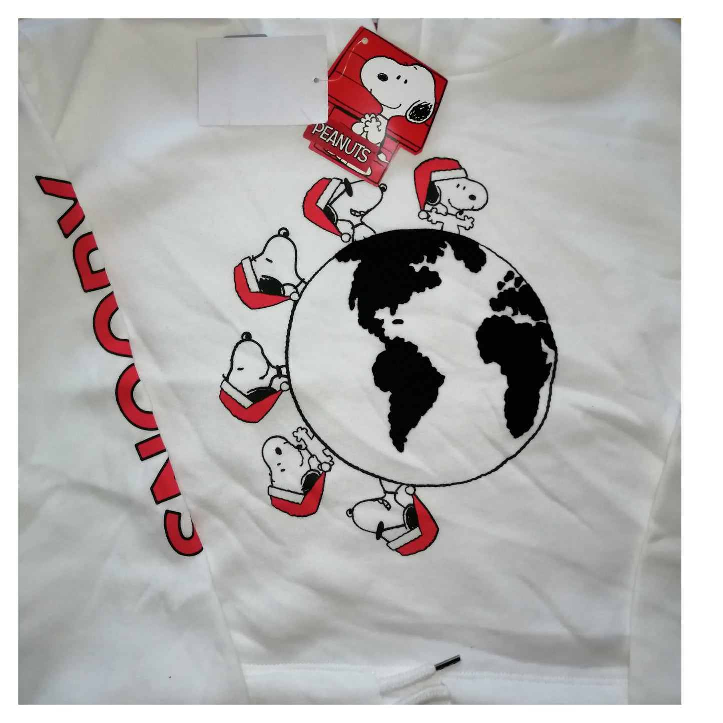 ,,PEANUTS" kalėdinis, šiltas džemperiukas (146-152 ūgiui, 11-12 metai).