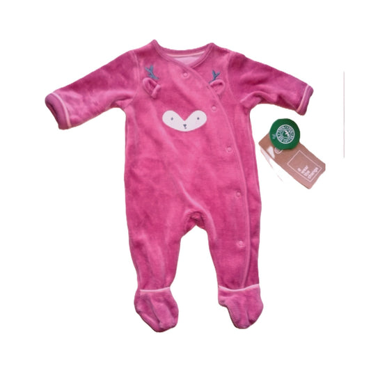 ,,C&A" kalėdiniai, minkšto, švelnaus veliūro šliaužtinukai su maikute (46cm).