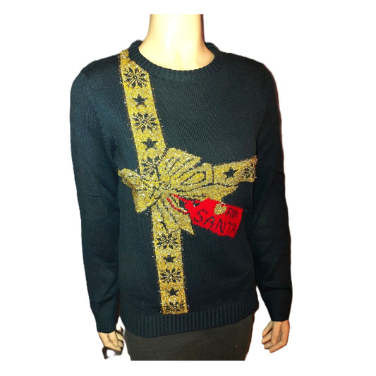 ,,Esmara" kalėdinis megztukas su aukso blizgiu (M-XL).