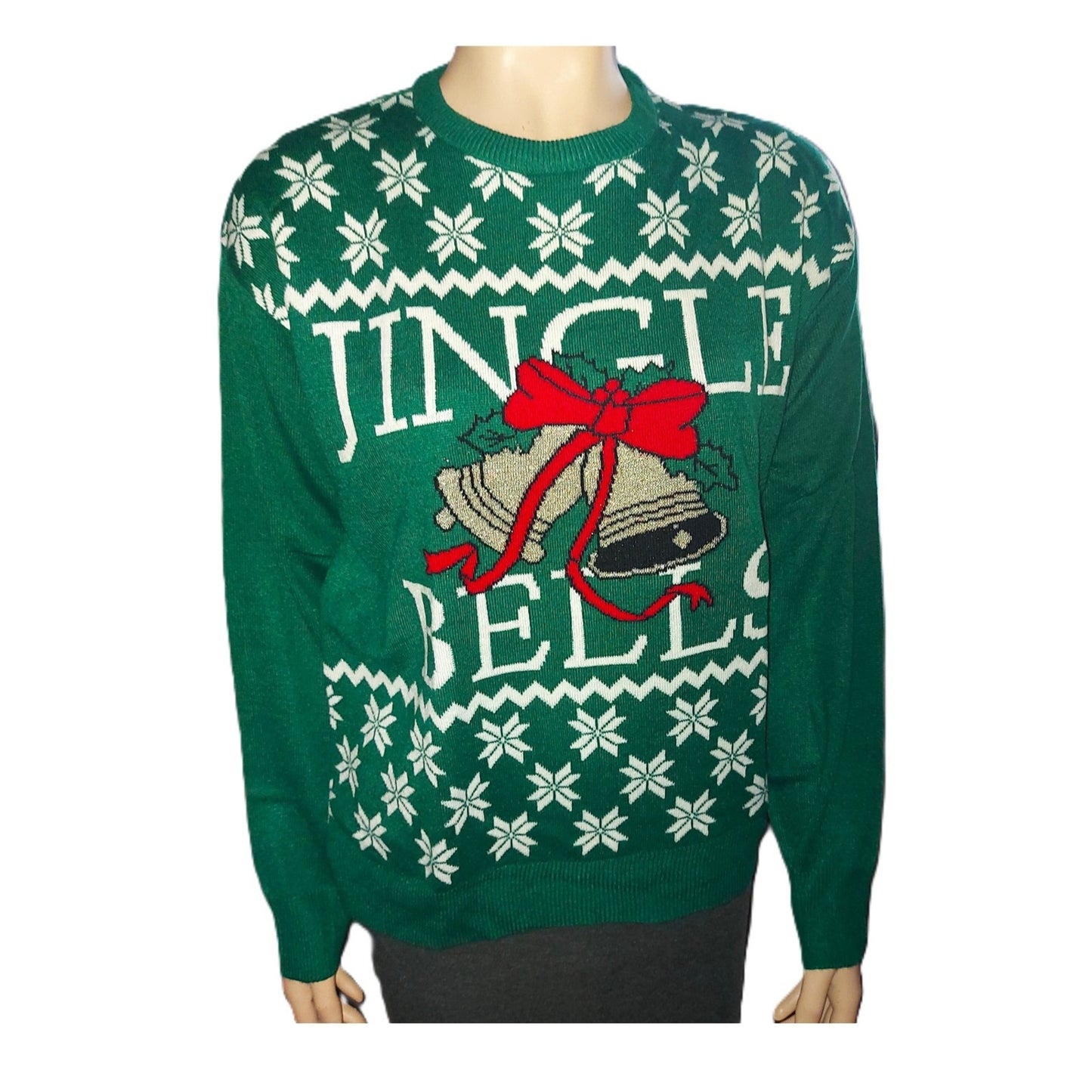 ,,Esmara" kalėdinis megztukas su aukso blizgiu (XL-3XL).