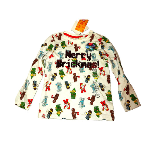 ,,C&A" kalėdiniai, medvilniniai marškinėliai (104 ūgiui, 4 metams).