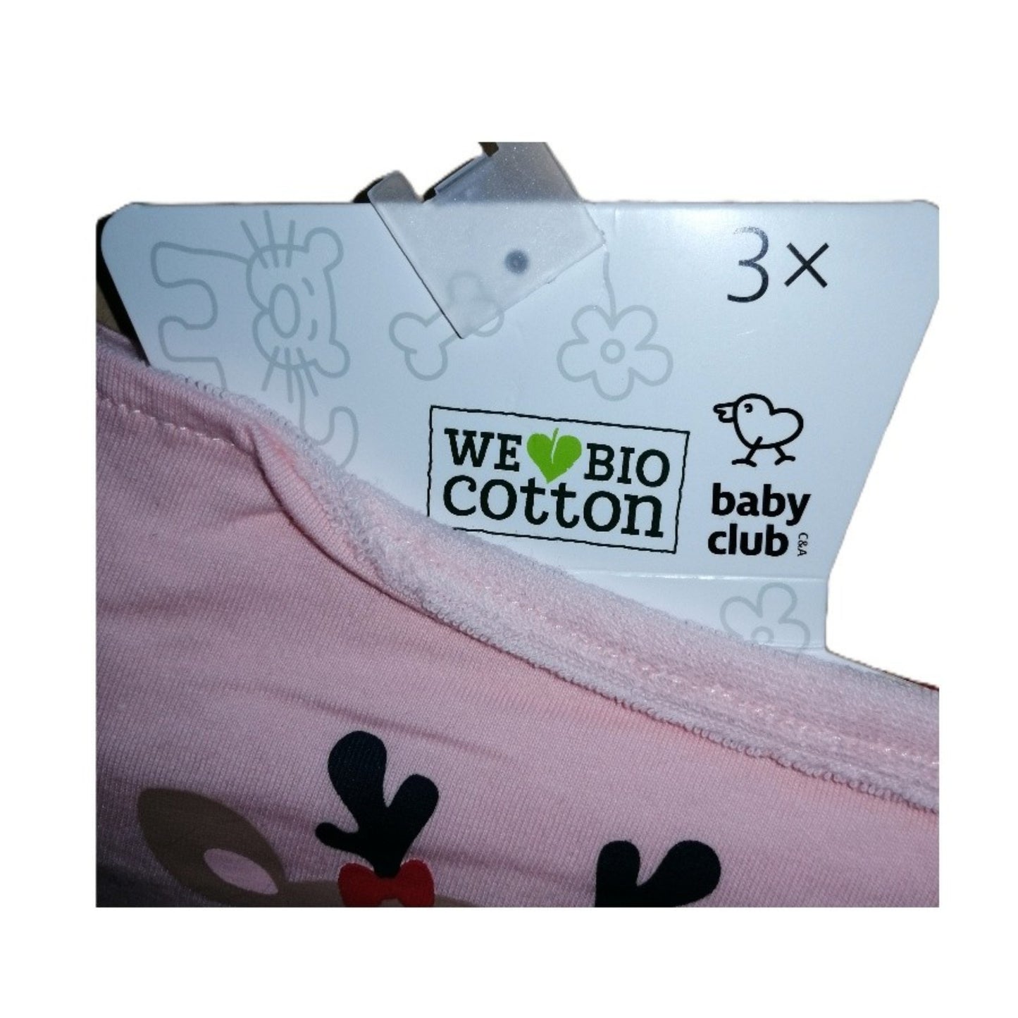 ,,BABY CLUB" medvilninių kaklaskarių rinkinukas.