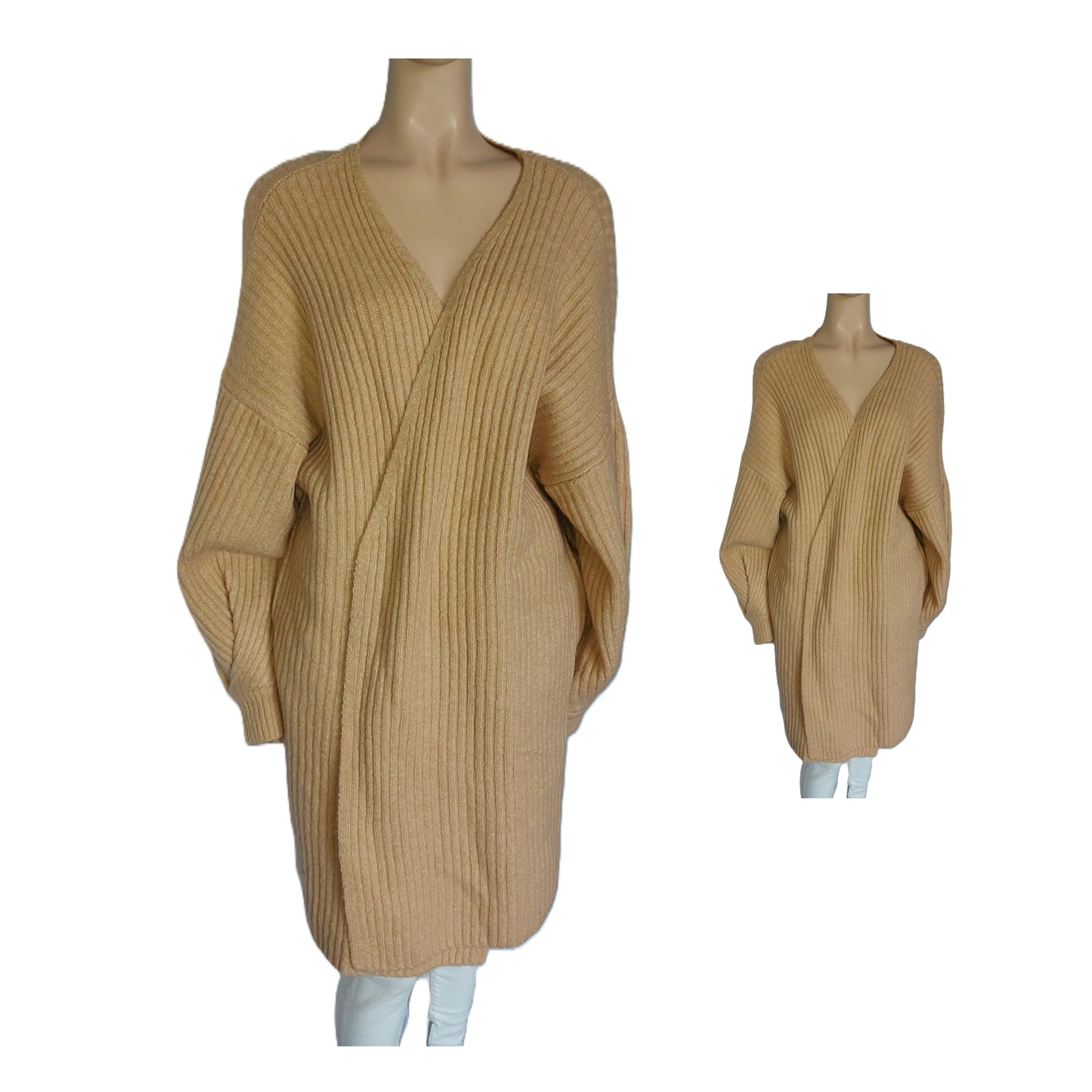 ,,MISSGUIDED" minkštas, šiltas kardiganas (46-50 dydis).
