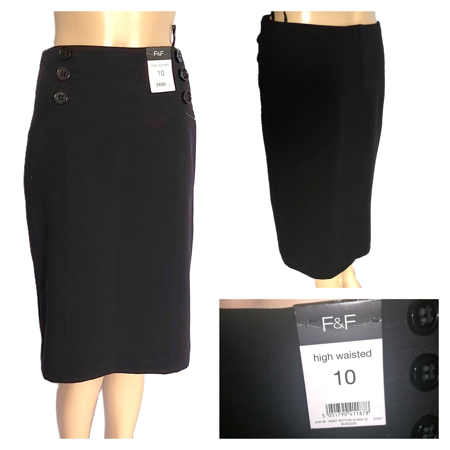 ,,F&F" klasikinis sijonas.