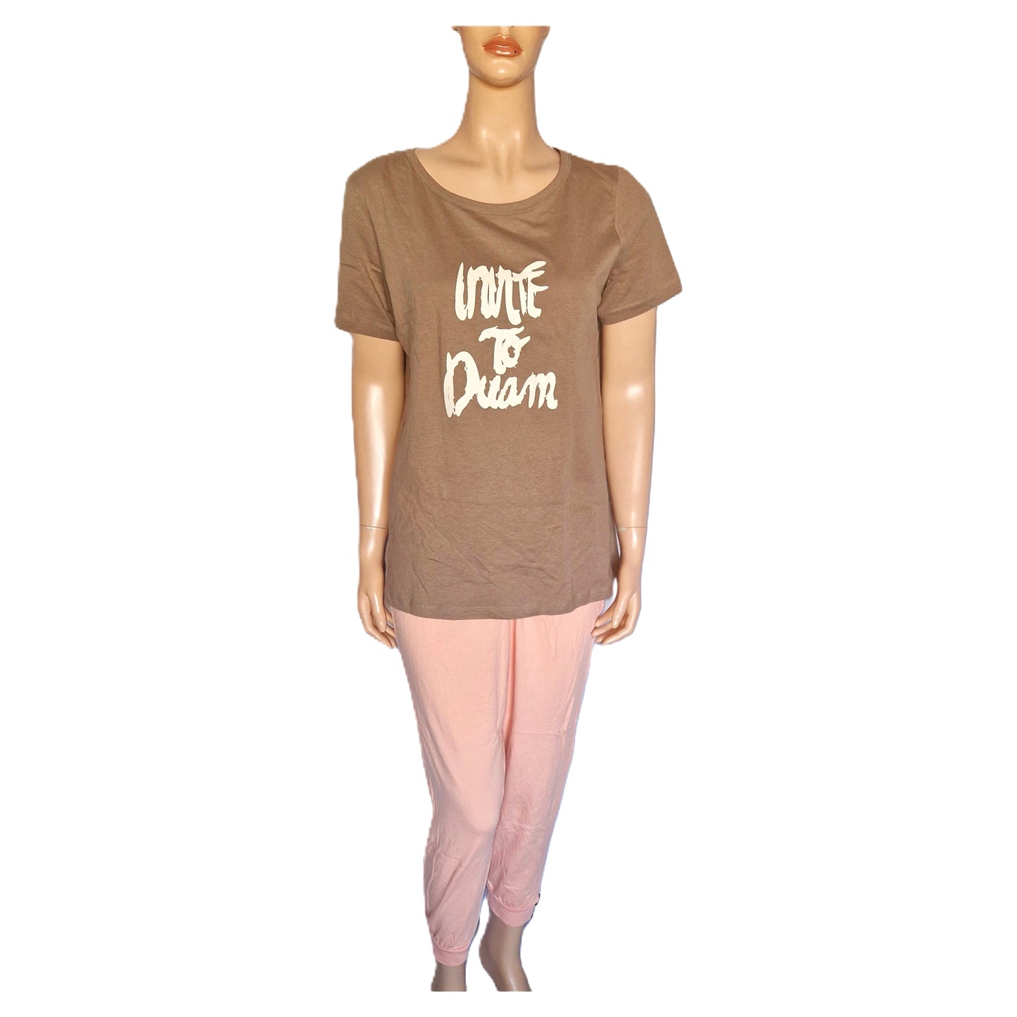 ,,Era & Me" medvilnininė, trikotažinė, dviejų dalių pižama (S-2XL).