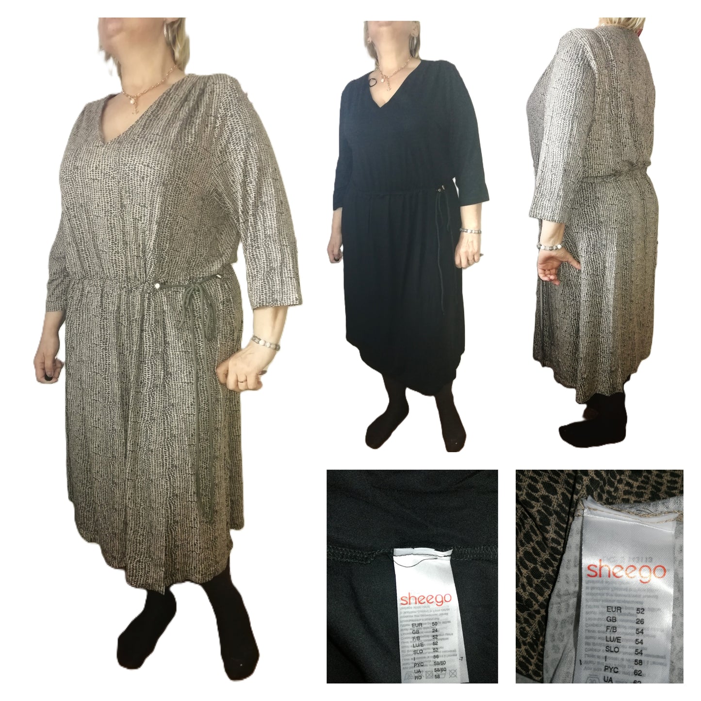 ,,SHEEGO"  trikotažinė, labai tampri, suknutė (50-52 dydis).