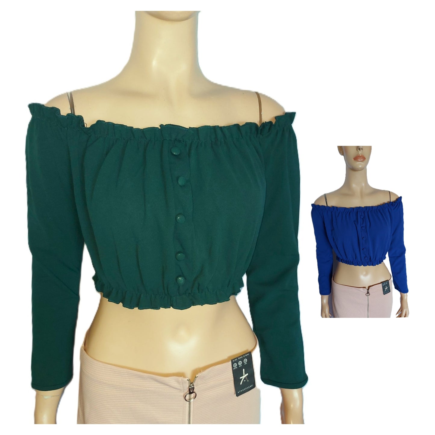 ,,NEW LOOK" crop top palaidinės (XS-M).
