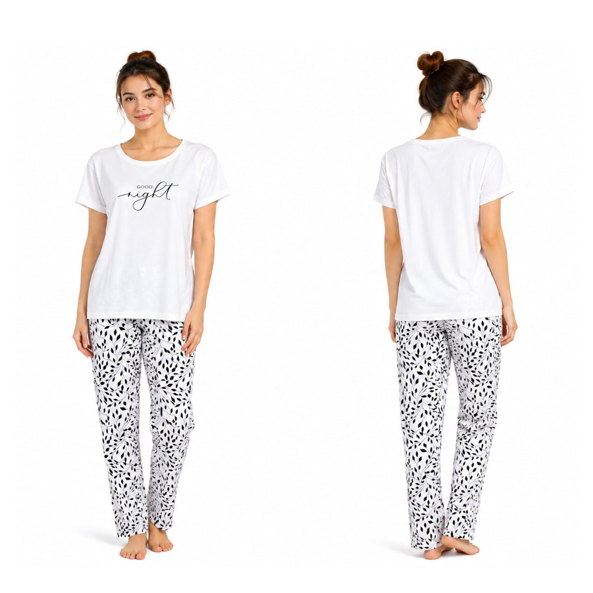 ,,Era & Me" medvilnininė, trikotažinė, dviejų dalių pižama (M-2XL).