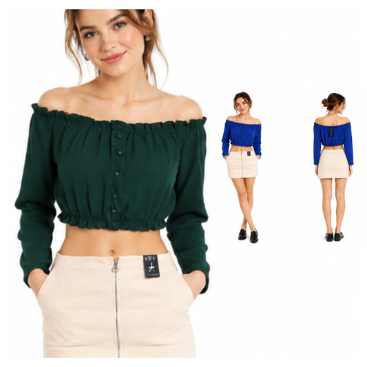 ,,NEW LOOK" crop top palaidinės (XS-M).