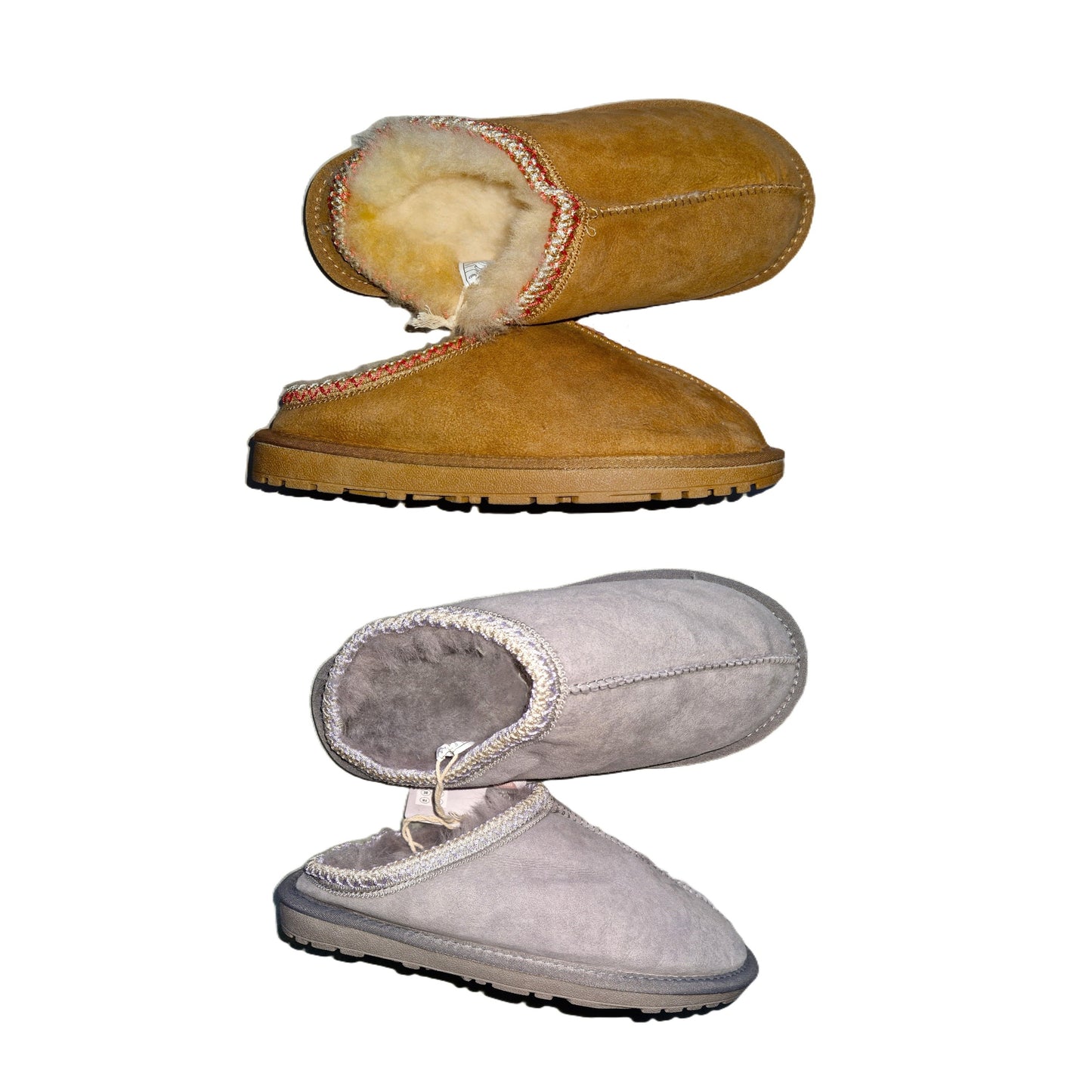 Natūralios zomšos šiltos tapkės su kailiuku (37-41 dydis).