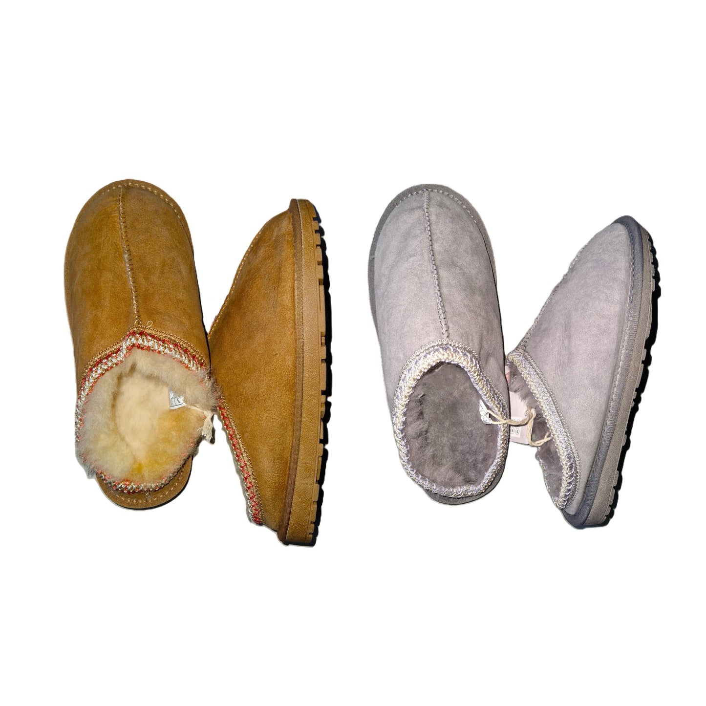 Natūralios zomšos šiltos tapkės su kailiuku (37-41 dydis).